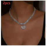 Fashion All-match Love Necklace Women's Sweet